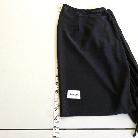 God Save Queens Kendall Black Sheer Mesh Mini Skirt XS High Slit See Thru - Picture 10 of 11